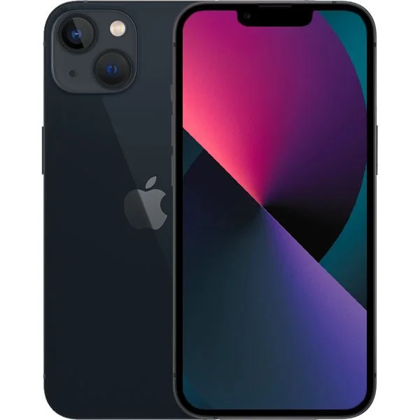 Mặt trước và mặt sau của điện thoại iPhone màu đen