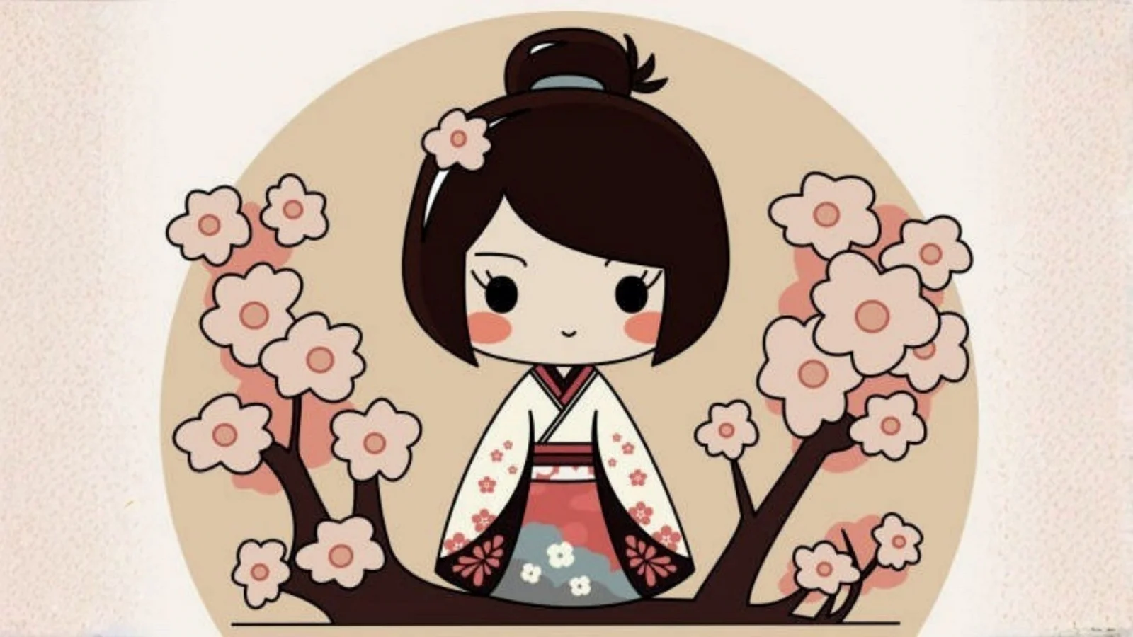 Hình ảnh hoa đào cute, dễ thương cho máy tính