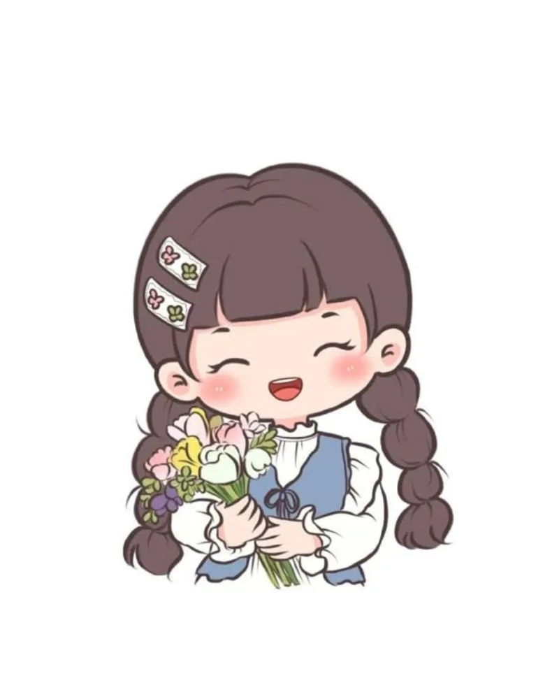 Hình cute con gái đơn giản