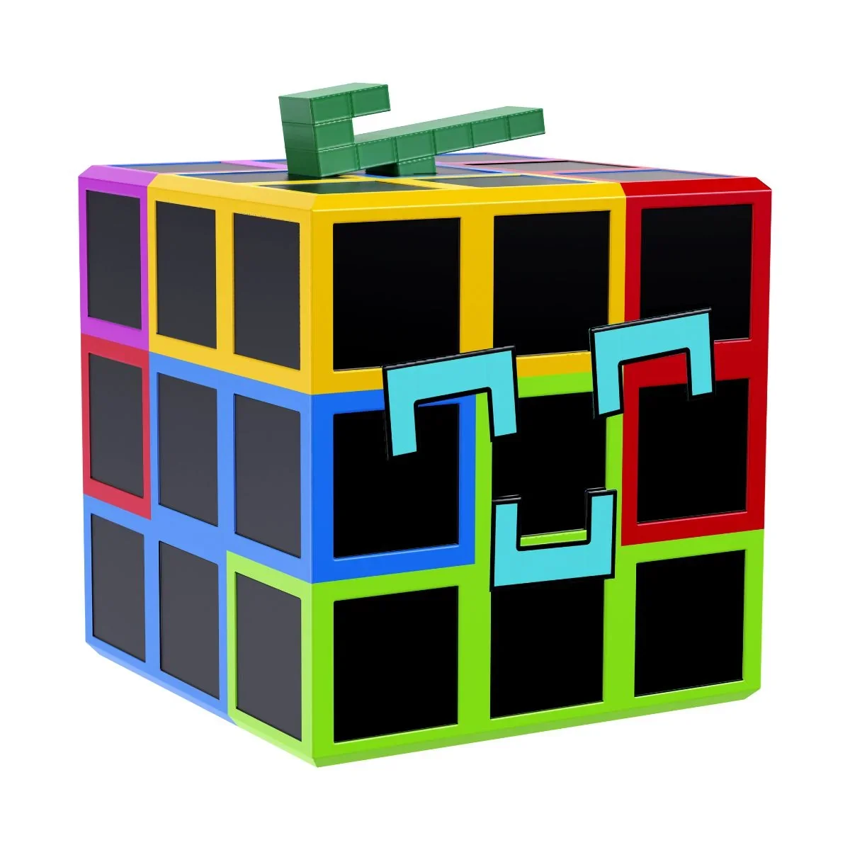 Ảnh blox fruit thiết kế hình khối rubik đầy màu sắc và sáng tạo
