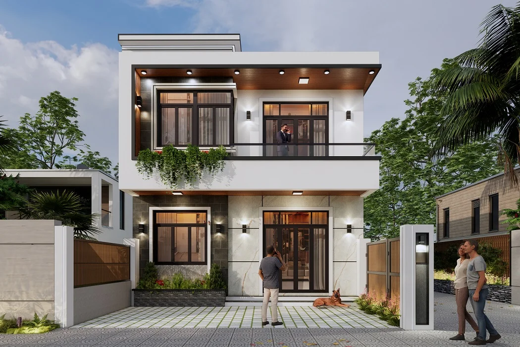 Mẫu Nhà 2 Tầng Bề Thế Hiện đại Giá Siêu Rẻ