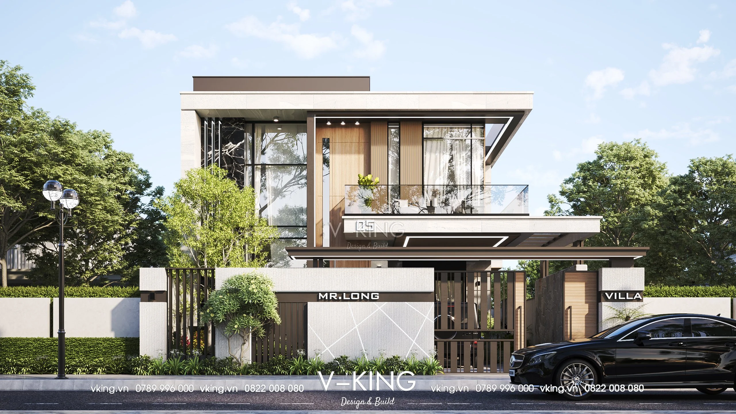 Thiết kế nhà đẹp 2 tầng hiện đại với kiến trúc sang trọng và không gian xanh