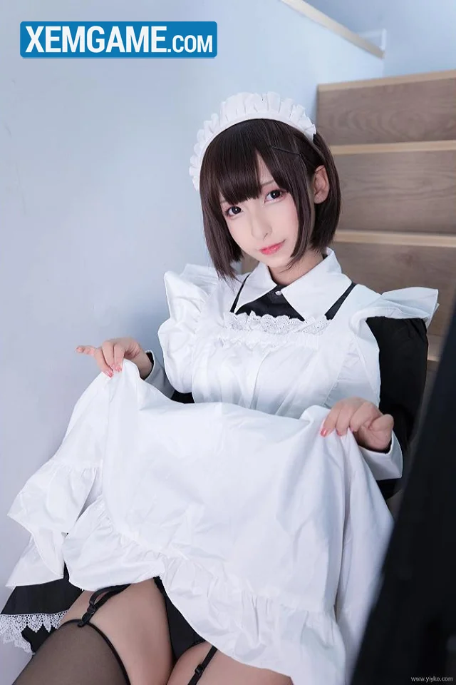 Bộ ảnh cosplay hầu gái sex, tấm 56
