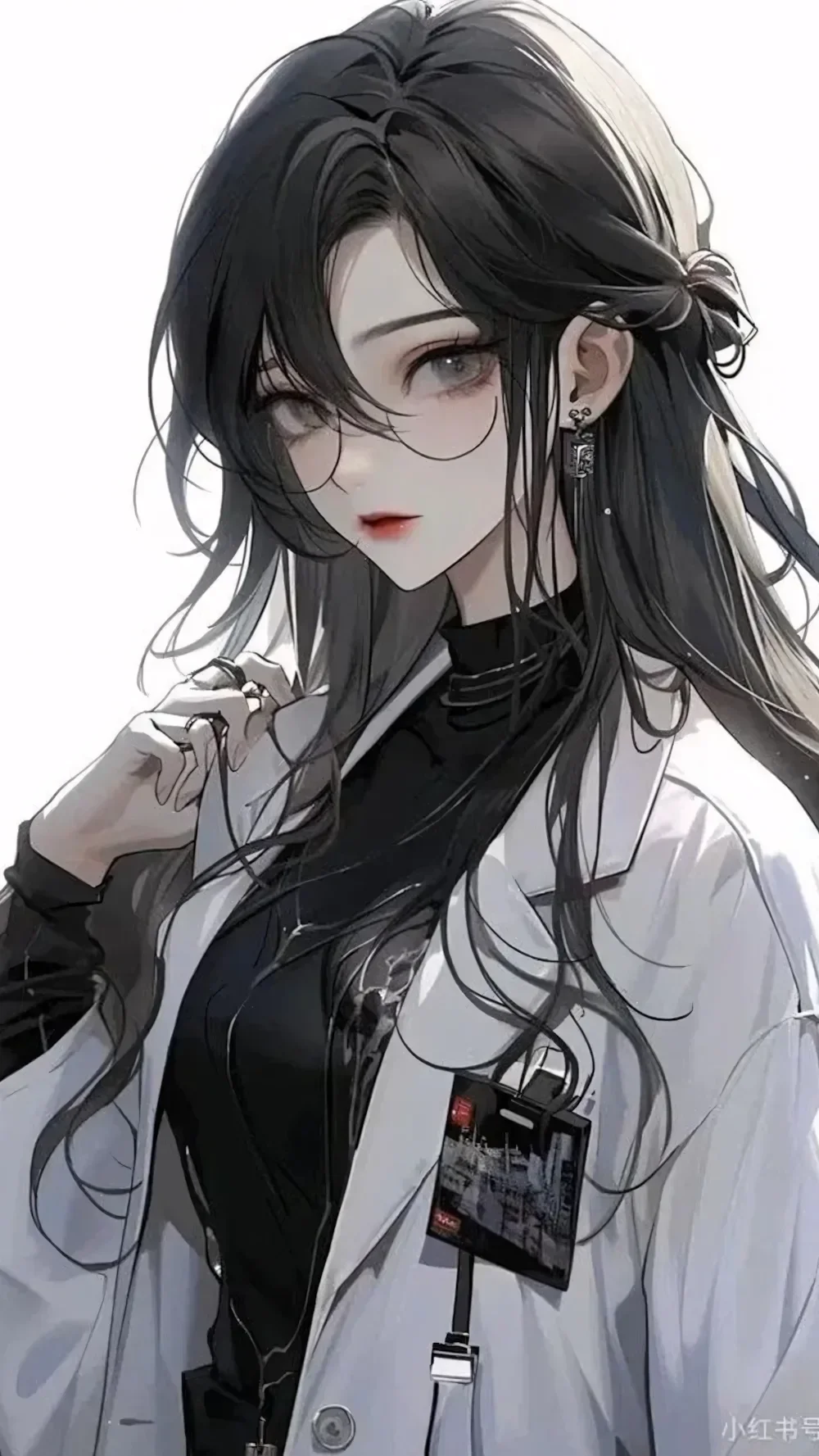 Top 36 ảnh đại diện đẹp - cô gái anime đeo kính phong cách tri thức