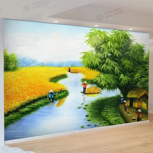 tranh dán tường đồng quê (2)